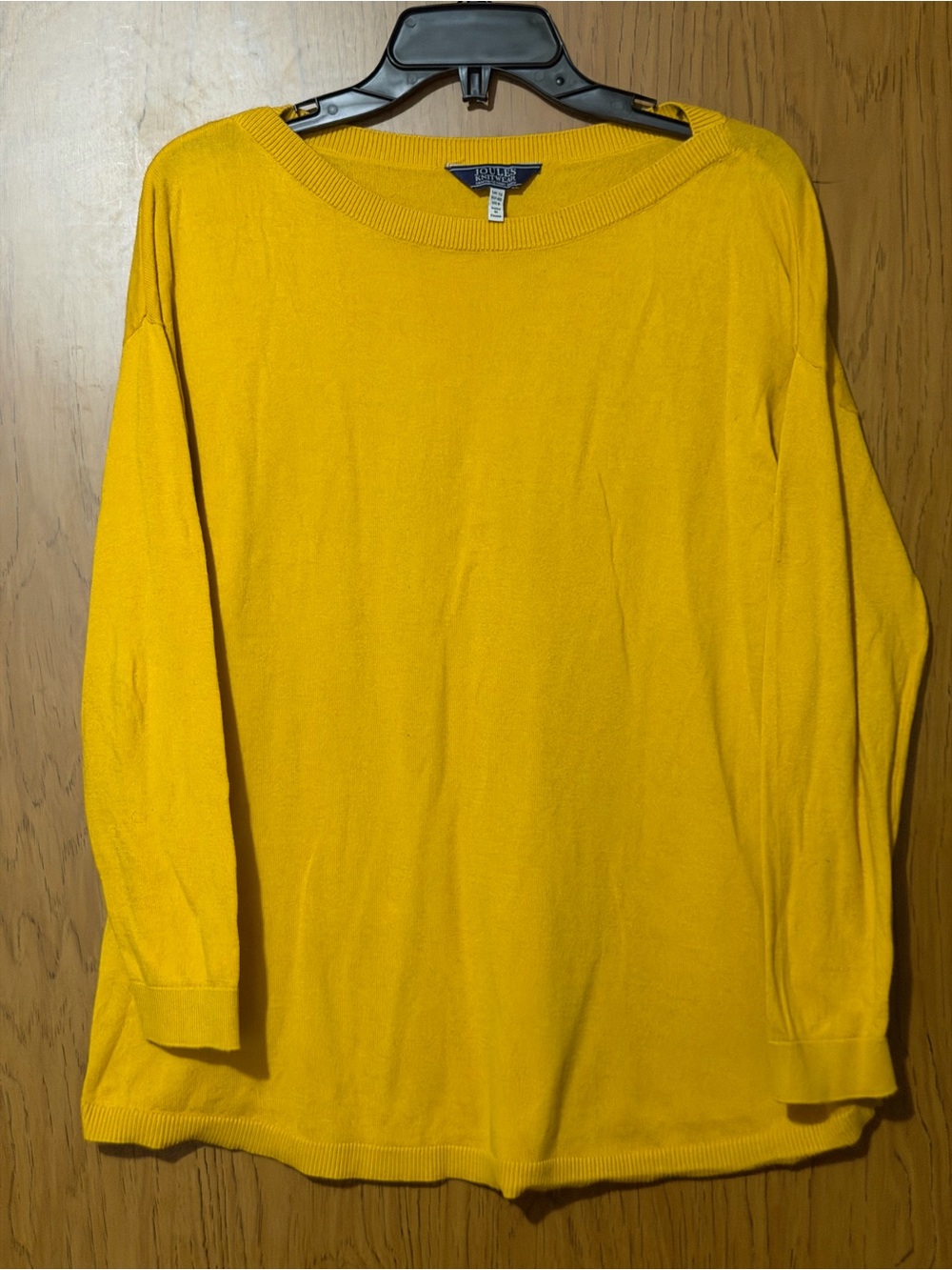Joules Women's Bright Mustard Yellow Crewneck Sweater